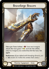 Braveforge Bracers [U-WTR116] (Welcome to Rathe Unlimited)  Unlimited Rainbow Foil | Good Games North
