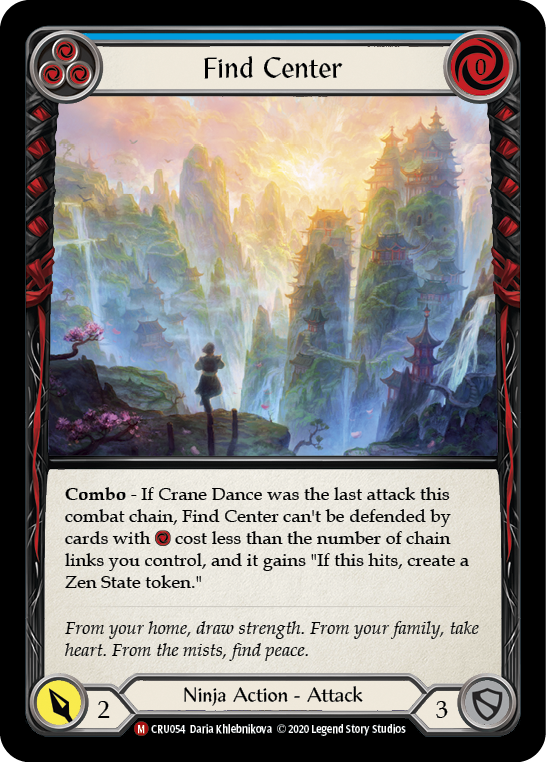 Find Center [CRU054] 1st Edition Rainbow Foil | Good Games North