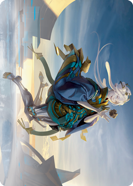Moonfolk Puzzlemaker Art Card [Kamigawa: Neon Dynasty Art Series] | Good Games North