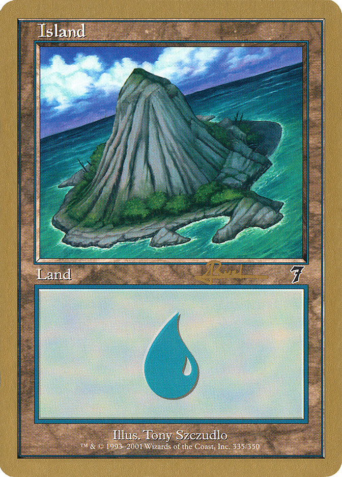Island (ar335) (Antoine Ruel) [World Championship Decks 2001] | Good Games North