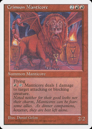 Crimson Manticore [Fourth Edition] | Good Games North