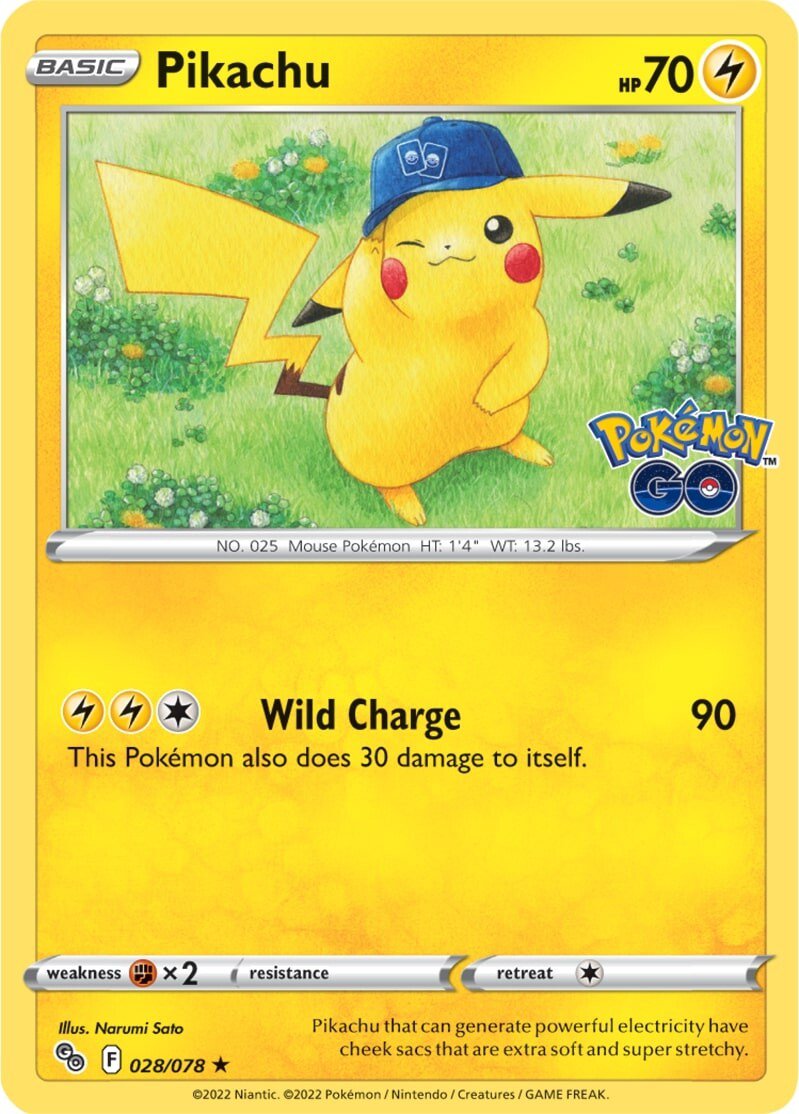 Pikachu (028/078) [Pokémon GO] | Good Games North