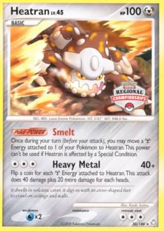 Heatran (30/146) (Regional Championships) [Diamond & Pearl: Legends Awakened] | Good Games North