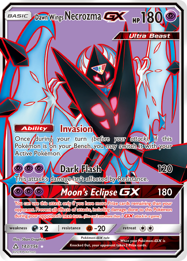 Dawn Wings Necrozma GX (143/156) [Sun & Moon: Ultra Prism] | Good Games North