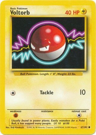Voltorb (67/102) [Base Set Unlimited] | Good Games North
