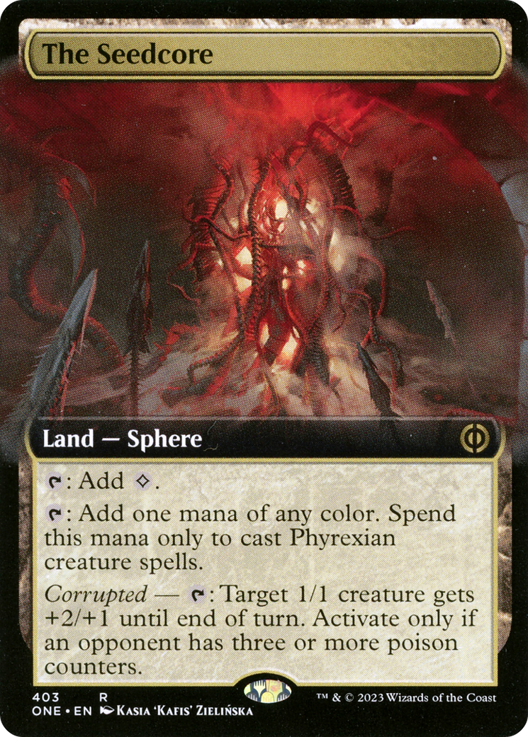 The Seedcore (Extended Art) [Phyrexia: All Will Be One] | Good Games North