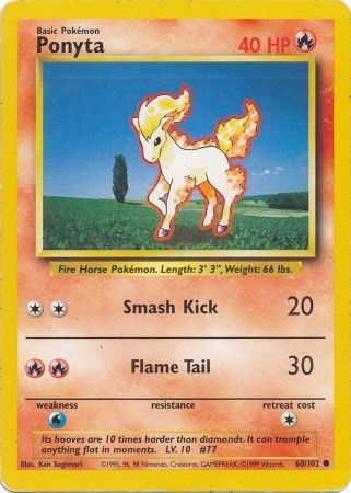 Ponyta (60/102) [Base Set Unlimited] | Good Games North
