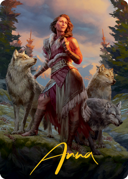 Arlinn, the Pack's Hope 1 Art Card (Gold-Stamped Signature) [Innistrad: Midnight Hunt Art Series] | Good Games North