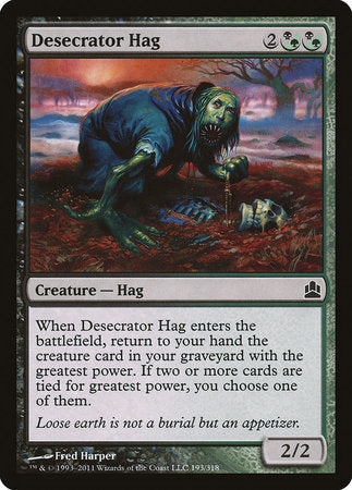 Desecrator Hag [Commander 2011] | Good Games North