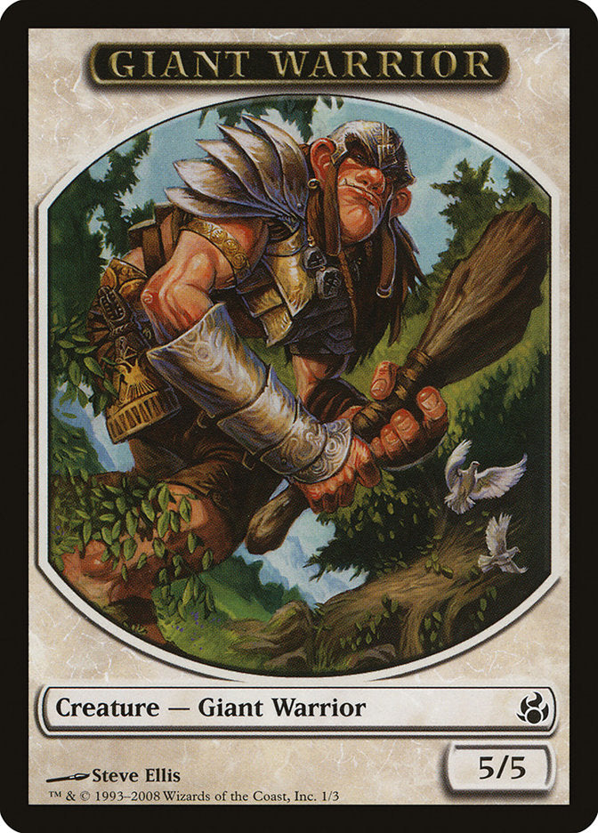 Giant Warrior [Morningtide Tokens] | Good Games North