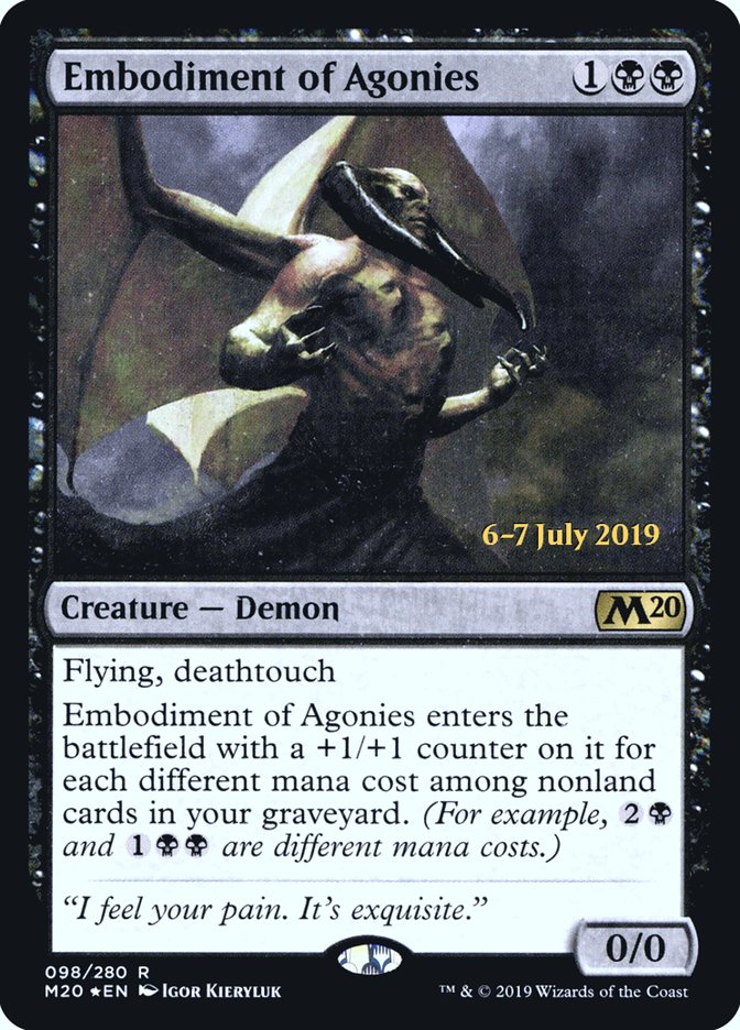 Embodiment of Agonies  [Core Set 2020 Prerelease Promos] | Good Games North