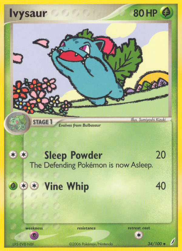 Ivysaur (34/100) [EX: Crystal Guardians] | Good Games North