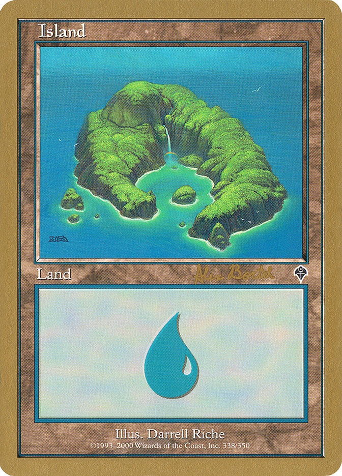 Island (ab338) (Alex Borteh) [World Championship Decks 2001] | Good Games North