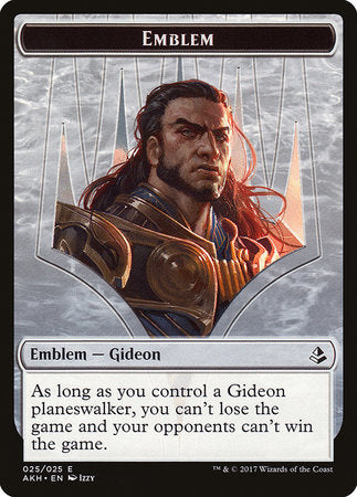 Emblem - Gideon of the Trials [Amonkhet Tokens] | Good Games North