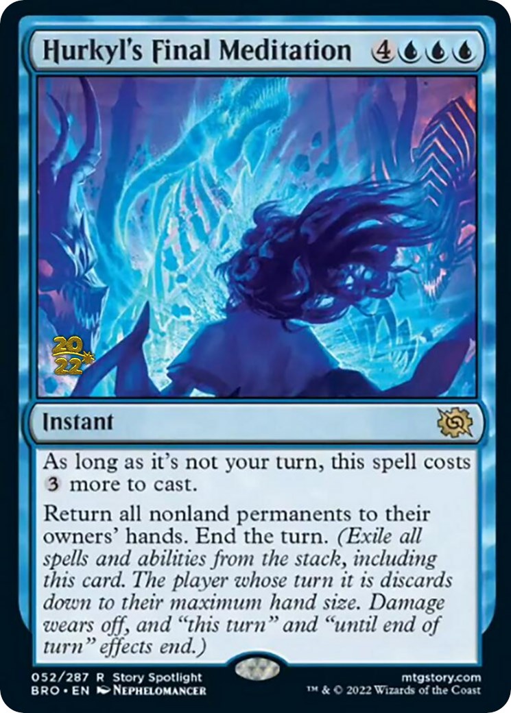 Hurkyl's Final Meditation [The Brothers' War: Prerelease Promos] | Good Games North