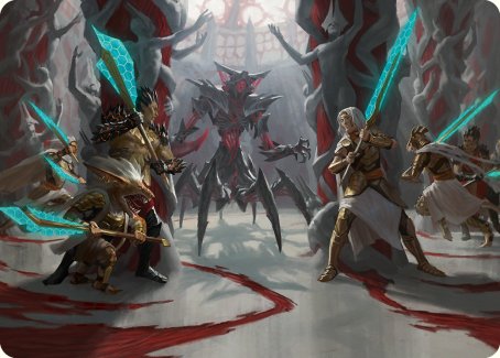 Goldwardens' Gambit Art Card [Phyrexia: All Will Be One Art Series] | Good Games North