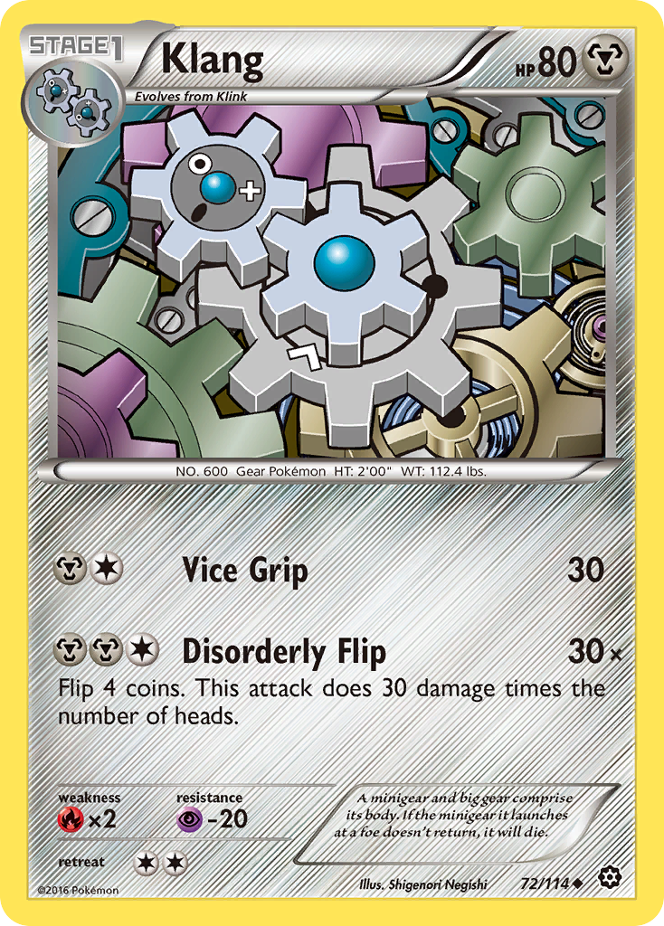 Klang (72/114) [XY: Steam Siege] | Good Games North