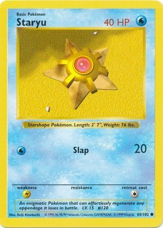 Staryu (65/102) [Base Set Shadowless Unlimited] | Good Games North