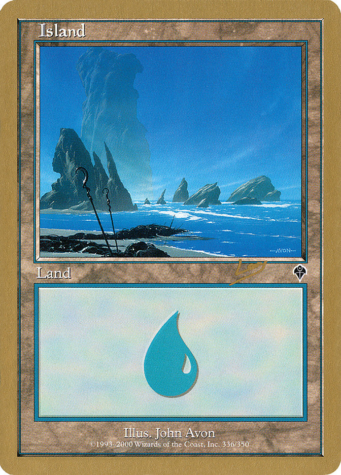 Island (rl336) (Raphael Levy) [World Championship Decks 2002] | Good Games North