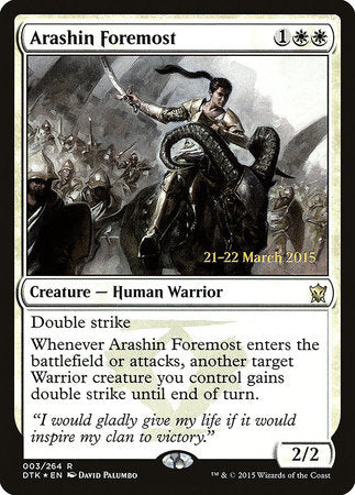 Arashin Foremost [Dragons of Tarkir Promos] | Good Games North