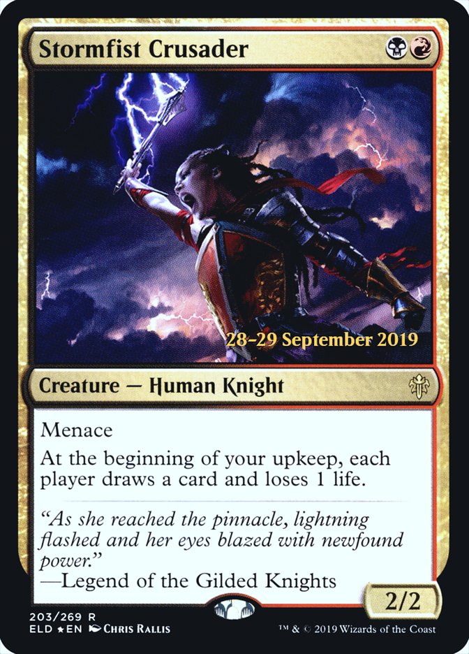 Stormfist Crusader  [Throne of Eldraine Prerelease Promos] | Good Games North
