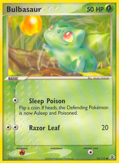 Bulbasaur (54/112) [EX: FireRed & LeafGreen] | Good Games North