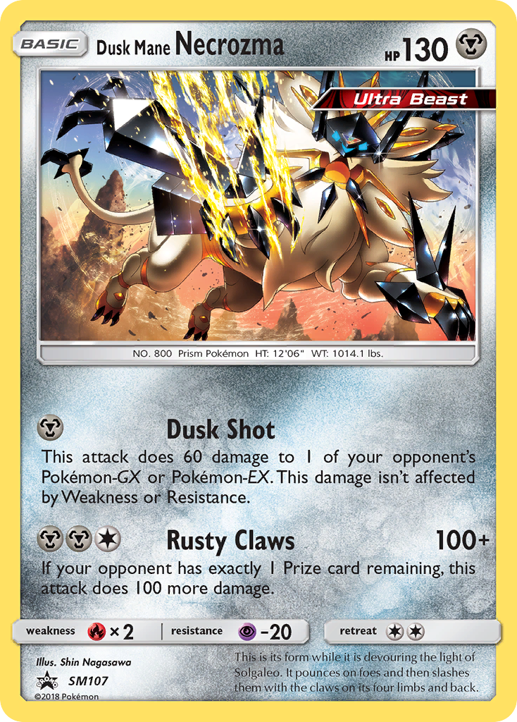 Dusk Mane Necrozma (SM107) [Sun & Moon: Black Star Promos] | Good Games North