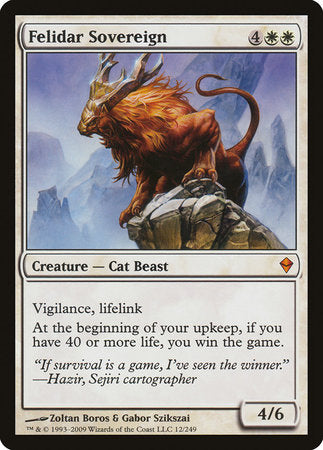 Felidar Sovereign [Zendikar] | Good Games North
