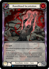 Runeblood Incantation (Yellow) [EVR108] (Everfest)  1st Edition Extended Art Rainbow Foil | Good Games North