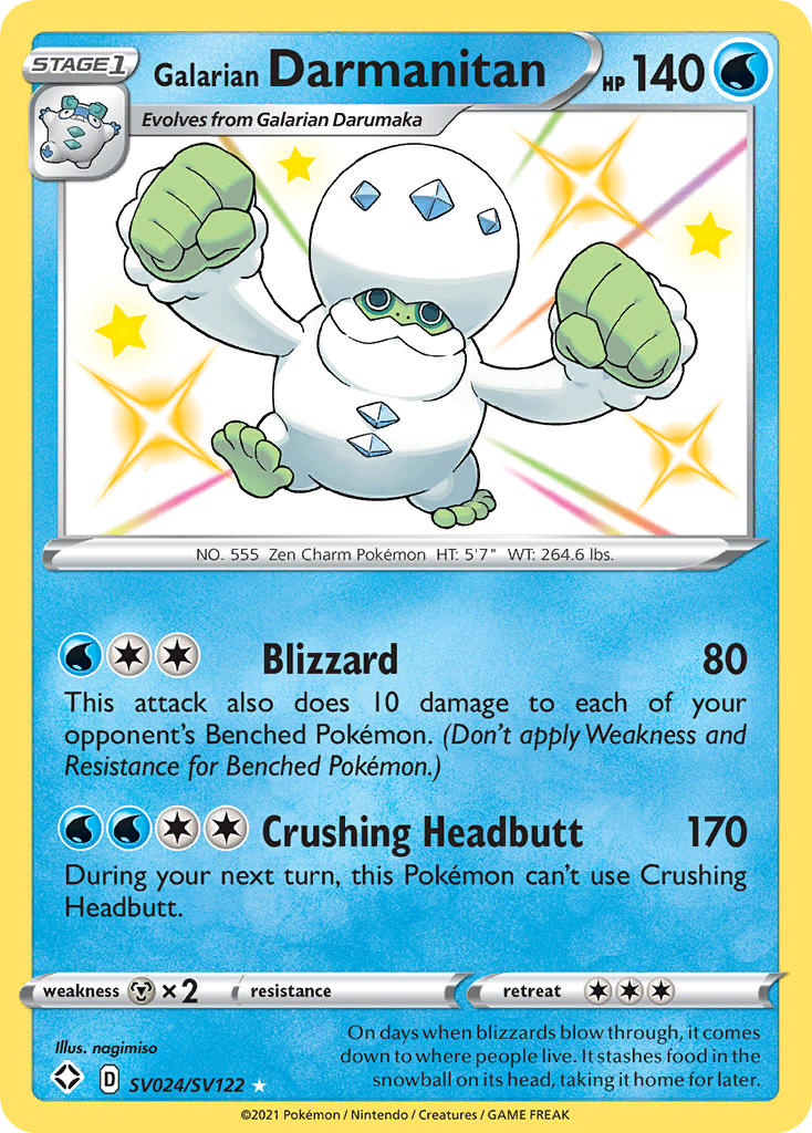 Galarian Darmanitan (SV024/SV122) [Sword & Shield: Shining Fates] | Good Games North