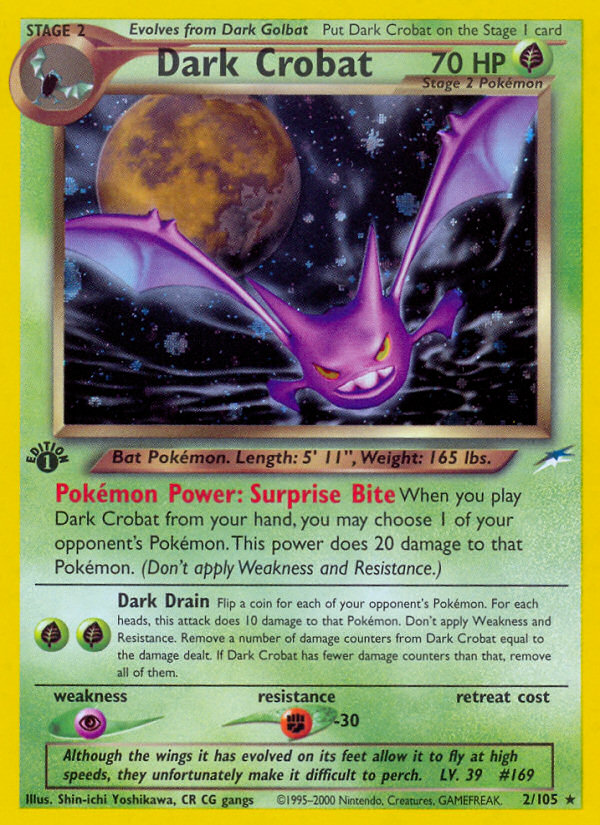 Dark Crobat (2/105) [Neo Destiny 1st Edition] | Good Games North