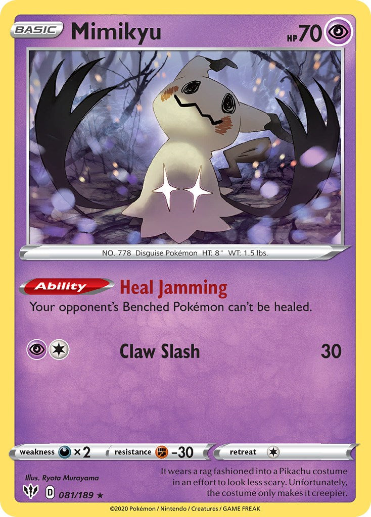 Mimikyu (081/189) (Cosmos Holo) [Sword & Shield: Darkness Ablaze] | Good Games North