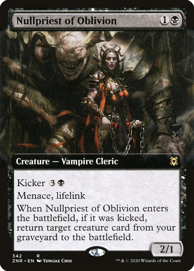 Nullpriest of Oblivion (Extended Art) [Zendikar Rising] | Good Games North