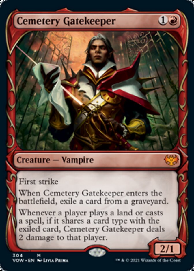 Cemetery Gatekeeper (Showcase Fang Frame) [Innistrad: Crimson Vow] | Good Games North