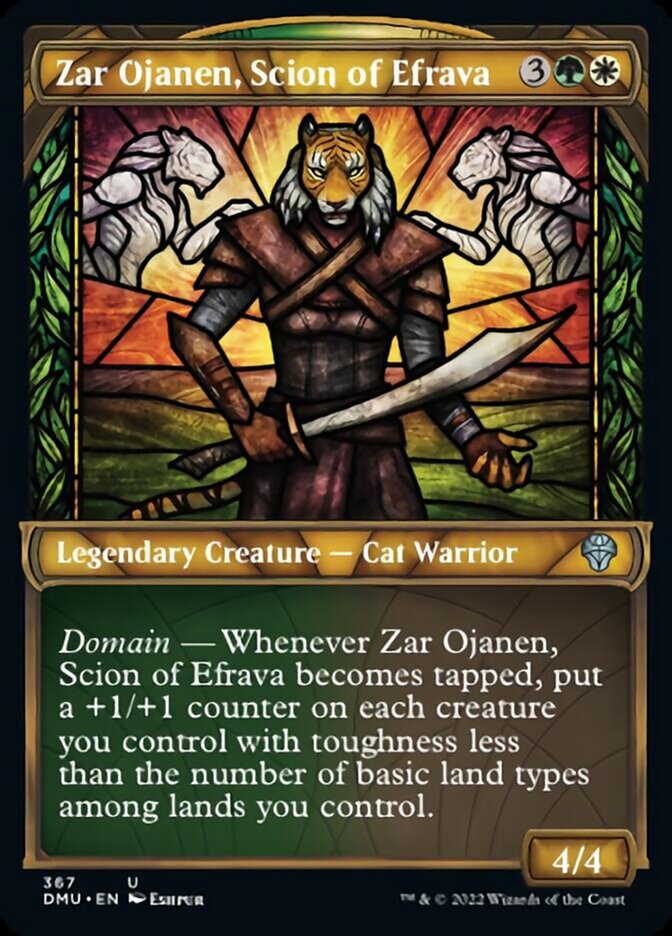 Zar Ojanen, Scion of Efrava (Showcase Textured) [Dominaria United] | Good Games North