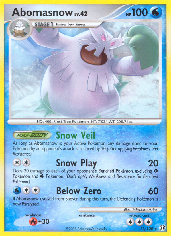 Abomasnow (12/100) [Diamond & Pearl: Stormfront] | Good Games North