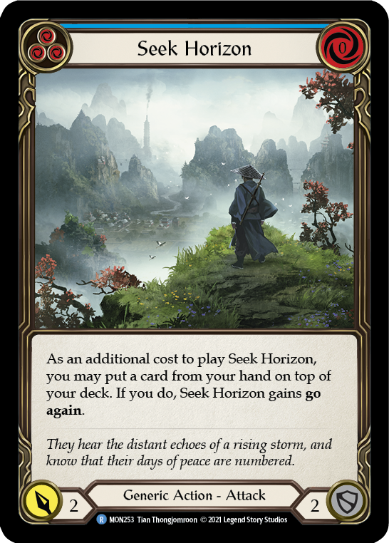 Seek Horizon (Blue) [MON253] 1st Edition Normal | Good Games North