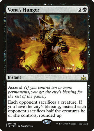 Vona's Hunger [Rivals of Ixalan Promos] | Good Games North