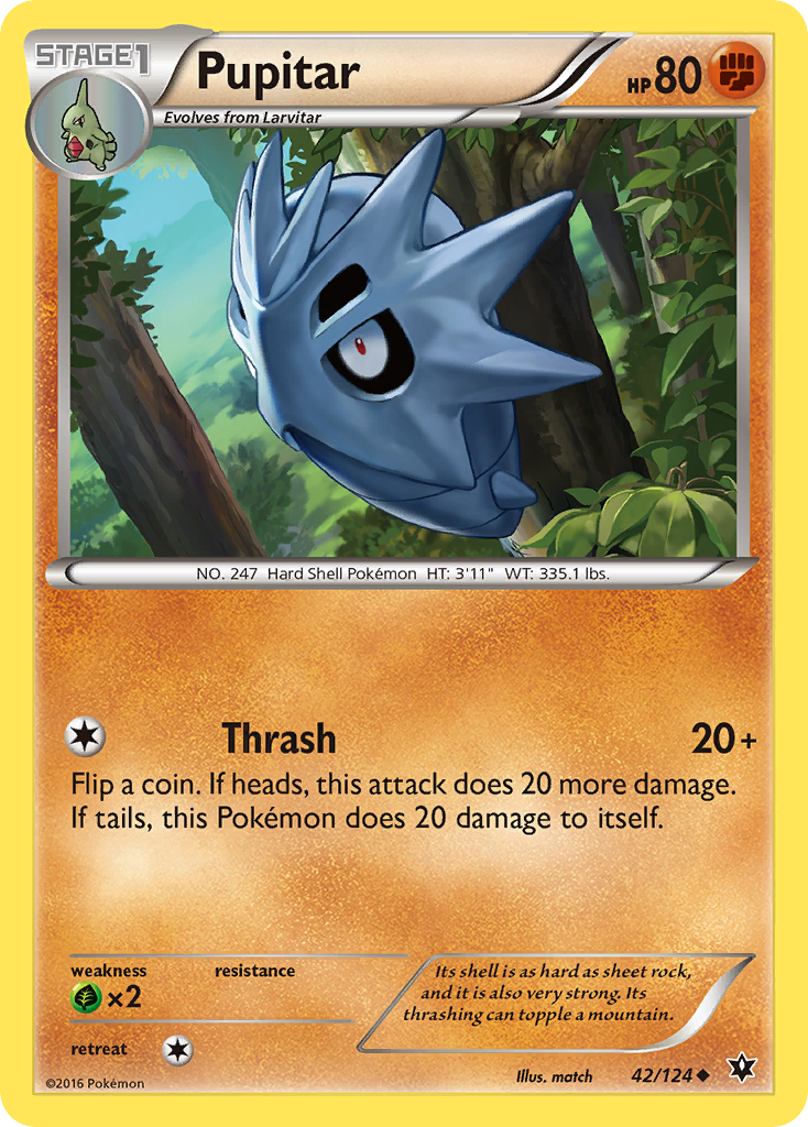 Pupitar (42/124) [XY: Fates Collide] | Good Games North