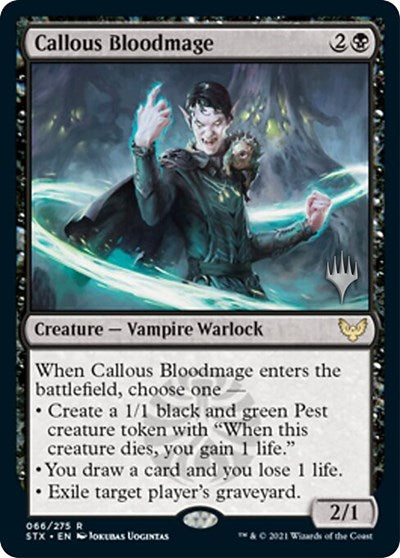 Callous Bloodmage (Promo Pack) [Strixhaven: School of Mages Promos] | Good Games North