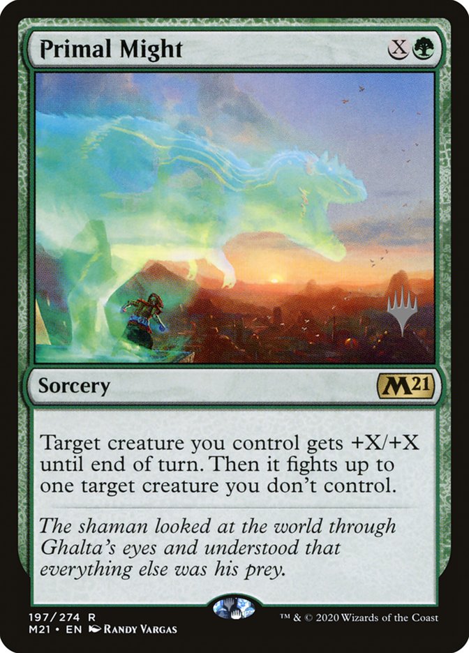 Primal Might (Promo Pack) [Core Set 2021 Promos] | Good Games North