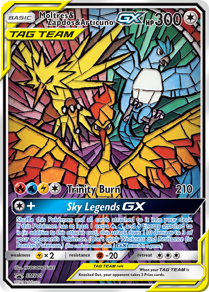 Moltres & Zapdos & Articuno GX (SM210) [Sun & Moon: Black Star Promos] | Good Games North