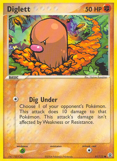 Diglett (61/112) [EX: FireRed & LeafGreen] | Good Games North