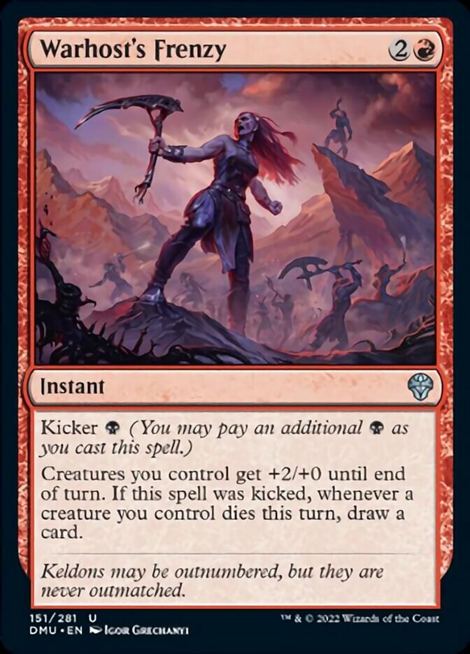 Warhost's Frenzy [Dominaria United] | Good Games North