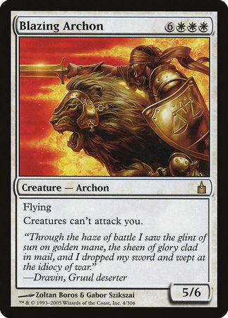 Blazing Archon [Ravnica: City of Guilds] | Good Games North