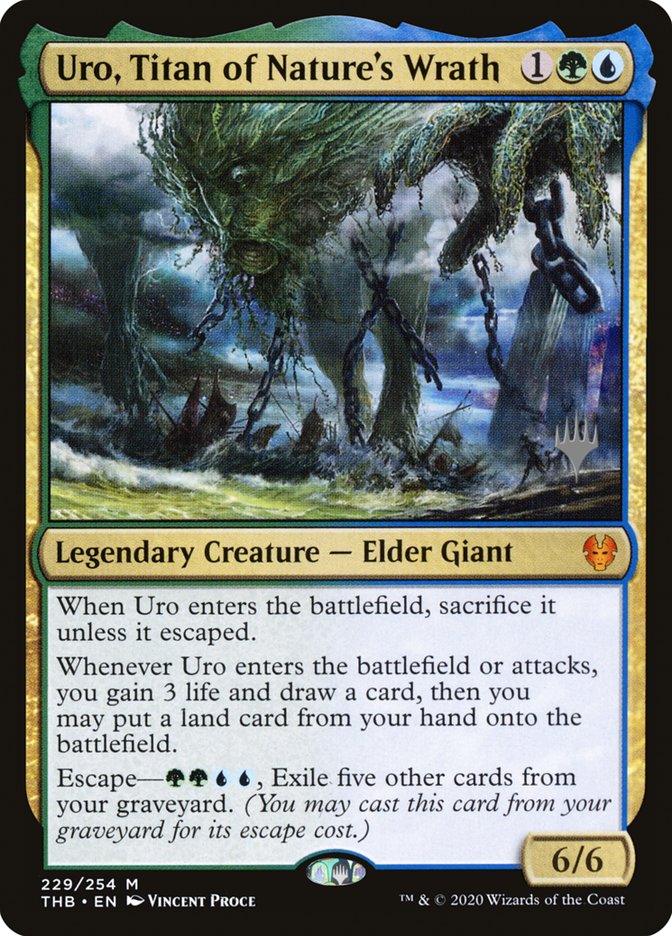Uro, Titan of Nature's Wrath (Promo Pack) [Theros Beyond Death Promos] | Good Games North