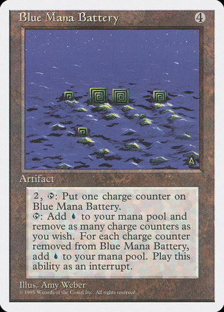 Blue Mana Battery [Fourth Edition] | Good Games North