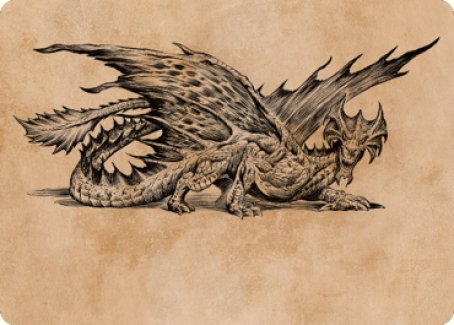 Ancient Brass Dragon Art Card (49) [Commander Legends: Battle for Baldur's Gate Art Series] | Good Games North