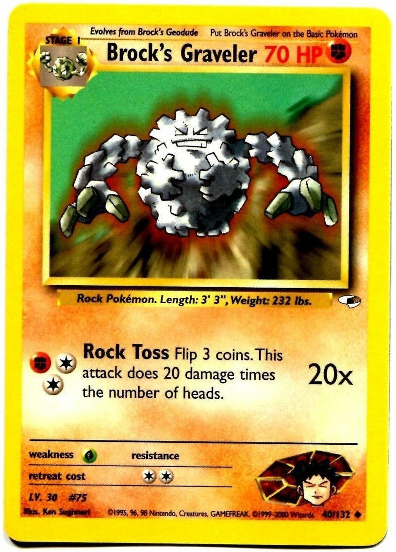 Brock's Graveler (40/132) [Gym Heroes Unlimited] | Good Games North