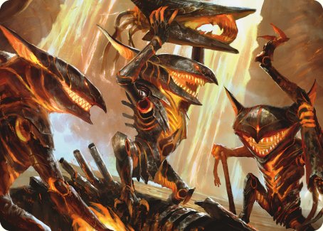 Gleeful Demolition Art Card [Phyrexia: All Will Be One Art Series] | Good Games North
